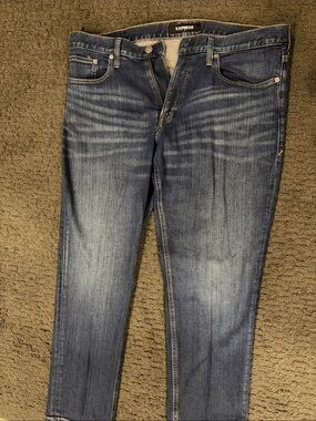 Express Men's Slim Jeans in Faded Blue Wash